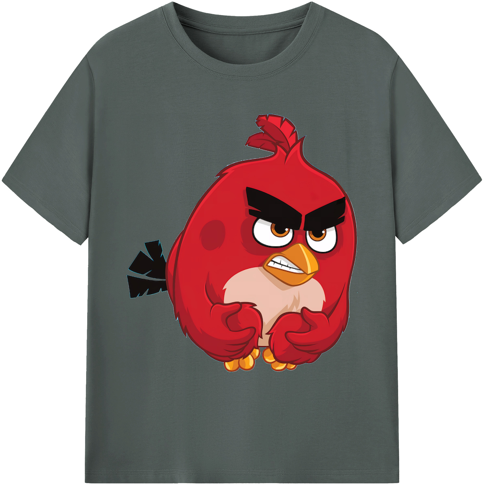 （画像用） Angry Birds アングリーバード 綿100％ メンズ半袖Tシャツ｜肌触りやわらか＆通気性